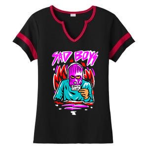 Junior Sad B.O.Y.Z Corridos Tumbados H Belicos Mexico Music Ladies Halftime Notch Neck Tee