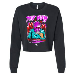 Junior Sad B.O.Y.Z Corridos Tumbados H Belicos Mexico Music Cropped Pullover Crew