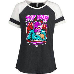 Junior Sad B.O.Y.Z Corridos Tumbados H Belicos Mexico Music Enza Ladies Jersey Colorblock Tee