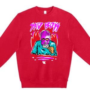 Junior Sad B.O.Y.Z Corridos Tumbados H Belicos Mexico Music Premium Crewneck Sweatshirt