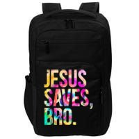 Jesus Saves Bro Tie Dye Christian Faith Jesus Lovers Impact Tech Backpack