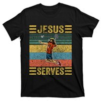 Jesus Serves Badminton Vintage T-Shirt