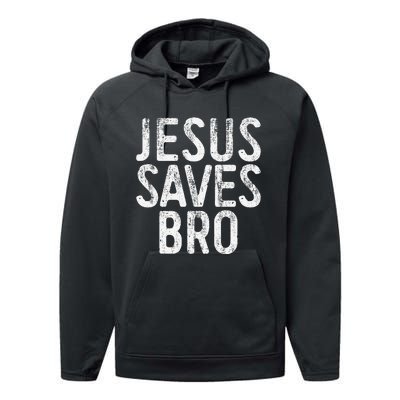 Jesus Saves Bro Christian Religion Performance Fleece Hoodie