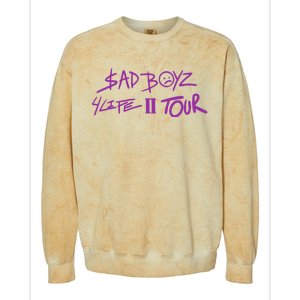 Junior S.A.D B.O.Y.Z Corridos Tumbados H Belicos Mexico Musics Colorblast Crewneck Sweatshirt