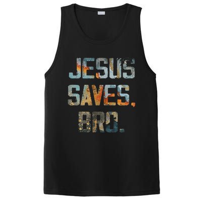 Jesus Saves Bro Christian PosiCharge Competitor Tank