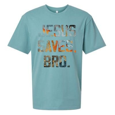 Jesus Saves Bro Christian Sueded Cloud Jersey T-Shirt