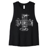 Johann Sebastian Bach Classical Music Composer Teacher Women's Racerback Cropped Tank