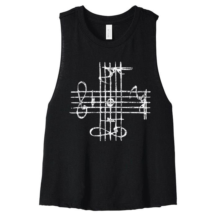 Johann Sebastian Bach Classical Music Composer Teacher Women's Racerback Cropped Tank