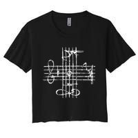 Johann Sebastian Bach Classical Music Composer Teacher Women's Crop Top Tee