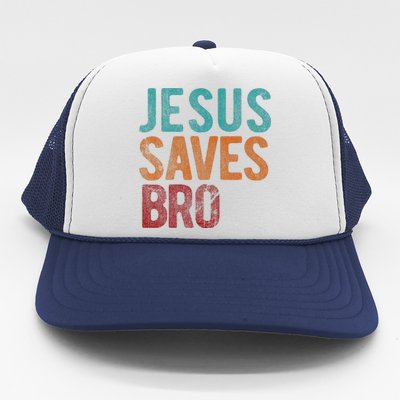 Jesus Saves Bro Christian Religious Jesus Trucker Hat