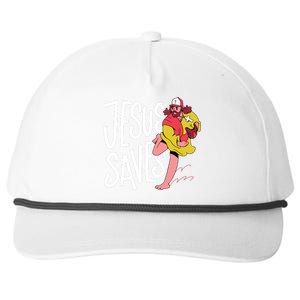 Jesus Saves Baseball Snapback Five-Panel Rope Hat