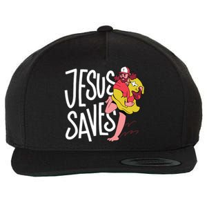 Jesus Saves Baseball Wool Snapback Cap