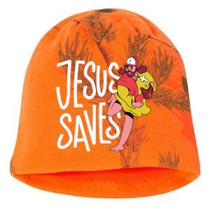 Jesus Saves Baseball Kati - Camo Knit Beanie