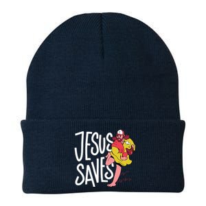 Jesus Saves Baseball Knit Cap Winter Beanie