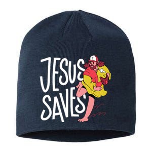 Jesus Saves Baseball Sustainable Beanie