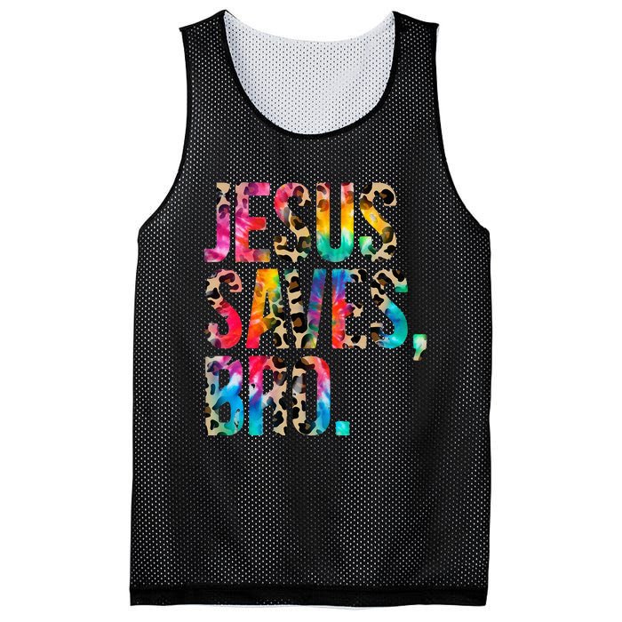 Jesus Saves Bro Tie Dye Christian Faith Jesus Lovers Mesh Reversible Basketball Jersey Tank