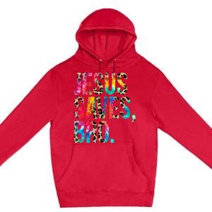 Jesus Saves Bro Tie Dye Christian Faith Jesus Lovers Premium Pullover Hoodie