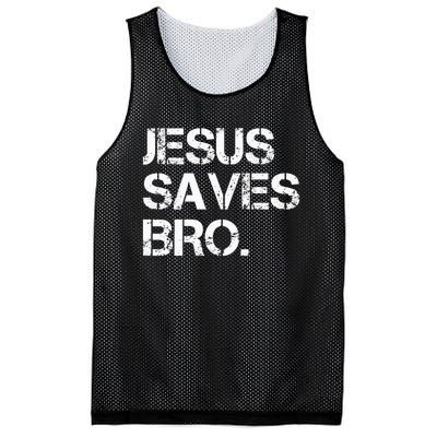 Jesus Saves Bro Vintage Funny Christian Religion Mesh Reversible Basketball Jersey Tank