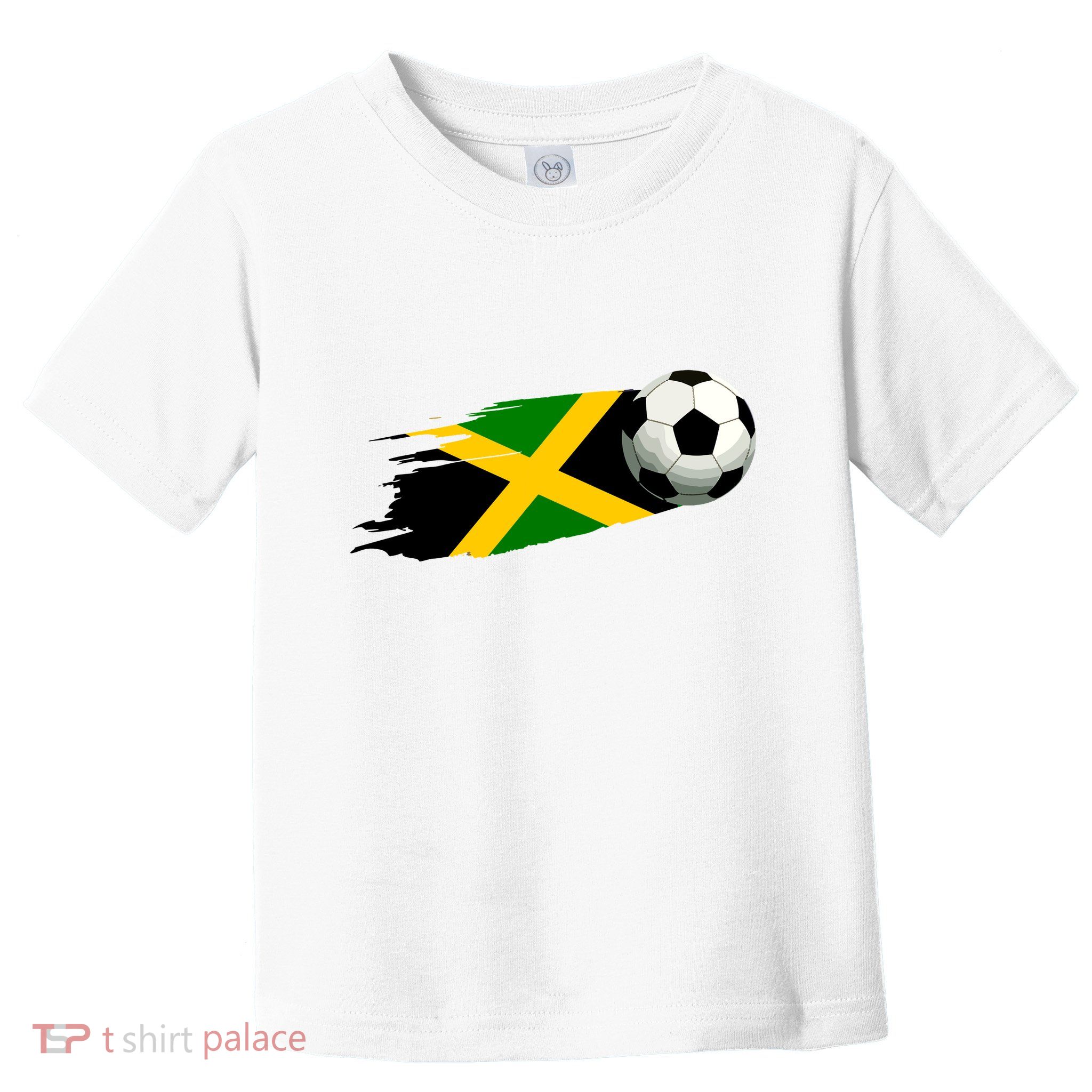 Jamaica Soccer Ball Jamaica Flag Jersey Jamaican Football Toddler T-Shirt