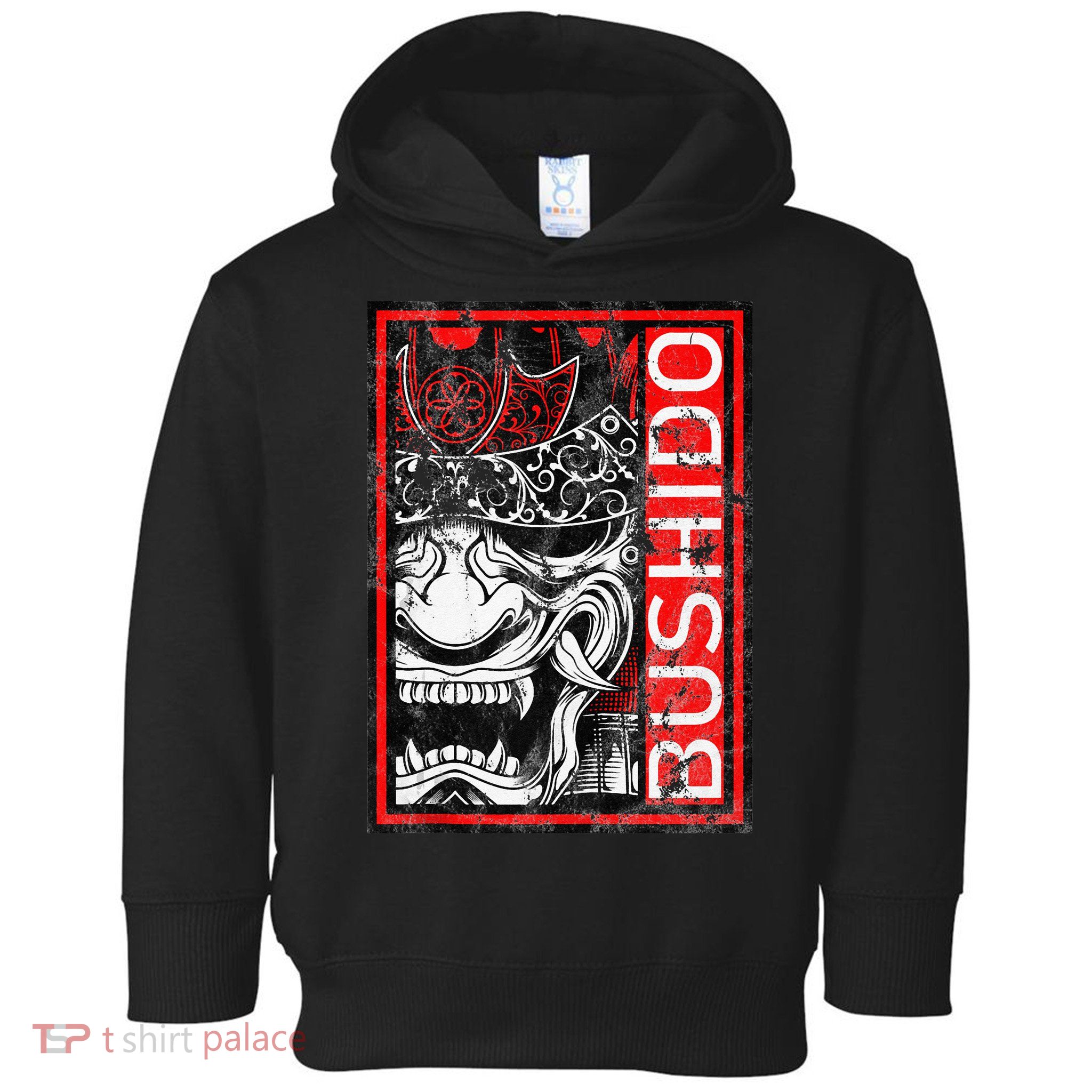 Japanese Samurai Bushido Oni Mask Toddler Hoodie