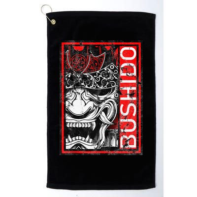Japanese Samurai Bushido Oni Mask Golf Towel