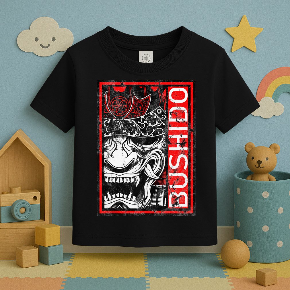 Japanese Samurai Bushido Oni Mask Toddler T-Shirt