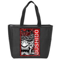 Japanese Samurai Bushido Oni Mask Zip Tote Bag