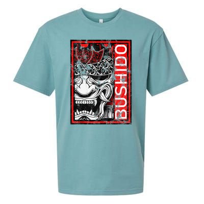 Japanese Samurai Bushido Oni Mask Sueded Cloud Jersey T-Shirt