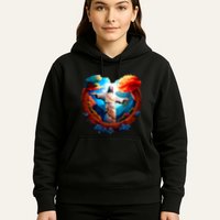 Jesus Surrounded By Nature Hoodie