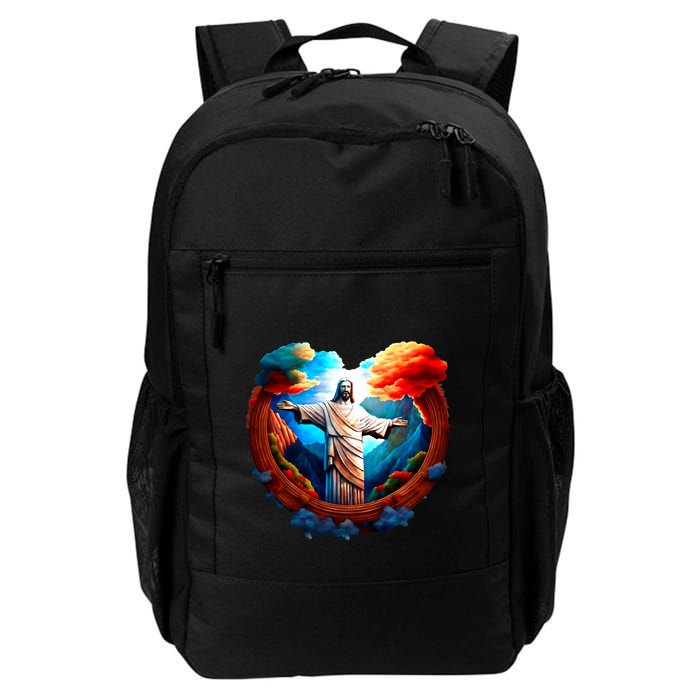 Jesus Surrounded By Nature Backpack