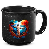 Jesus Surrounded By Nature 15oz Campfire Ceramic Mug