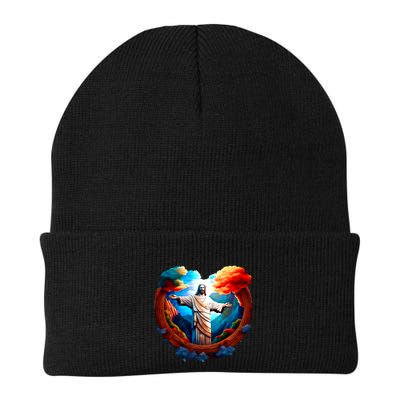 Jesus Surrounded By Nature Beanie