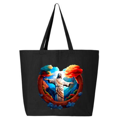 Jesus Surrounded By Nature 25L Jumbo Tote