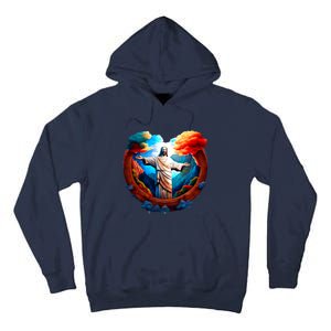 Jesus Surrounded By Nature Tall Hoodie