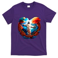 Jesus Surrounded By Nature T-Shirt