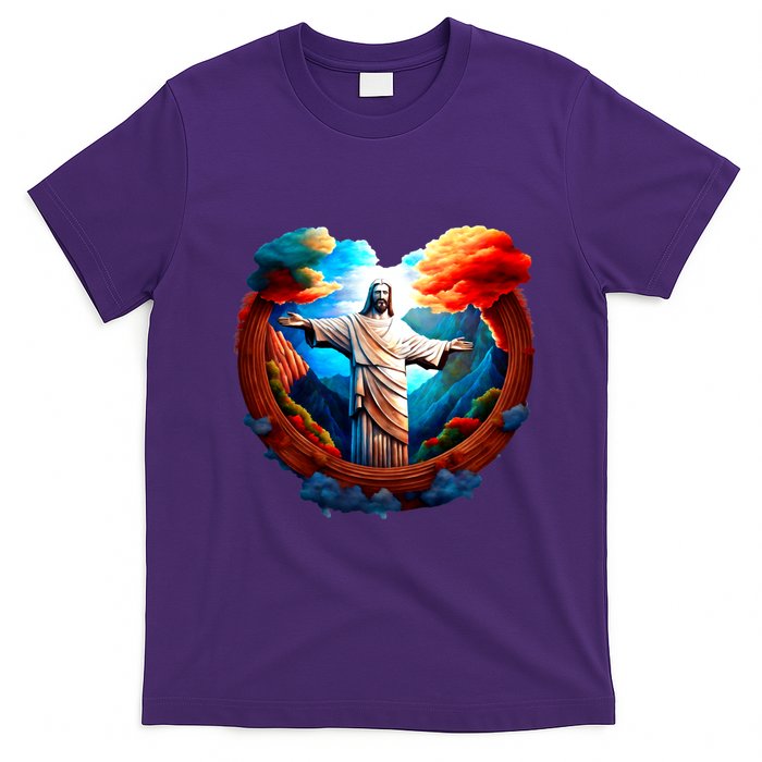 Jesus Surrounded By Nature T-Shirt