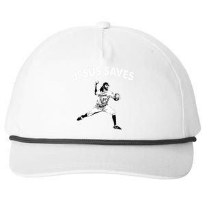 Jesus Saves Baseball Team Heaven Snapback Five-Panel Rope Hat