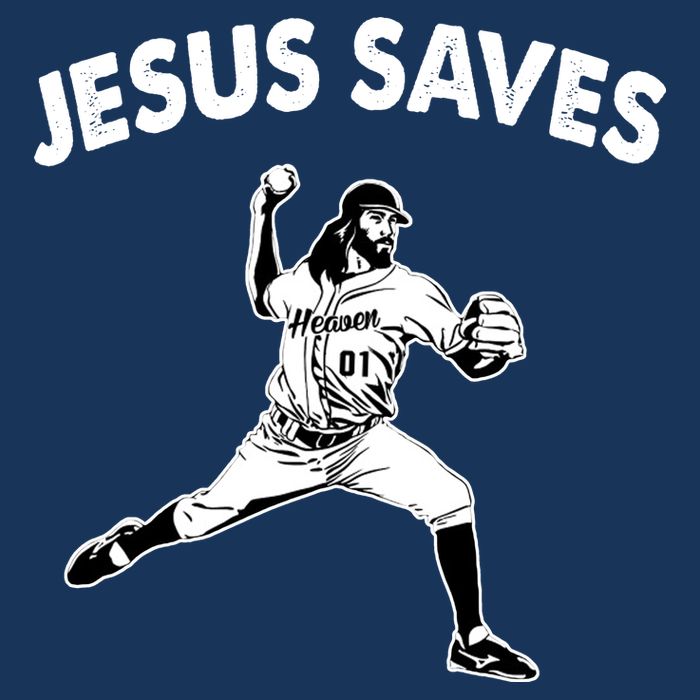 Jesus Saves Baseball Team Heaven Bucket Hat