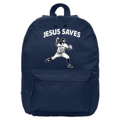 Jesus Saves Baseball Team Heaven 16 in Basic Backpack