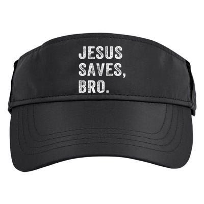 Jesus Saves Bro Vintage Christian Adult Drive Performance Visor