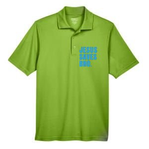 JESUS SAVES BRO Men's Origin Performance Pique Polo