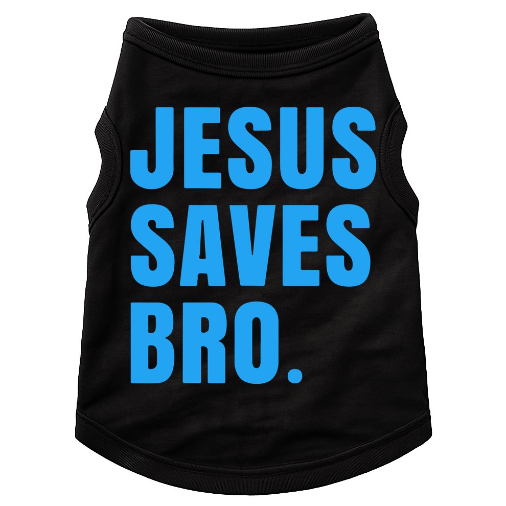 JESUS SAVES BRO Doggie Tank