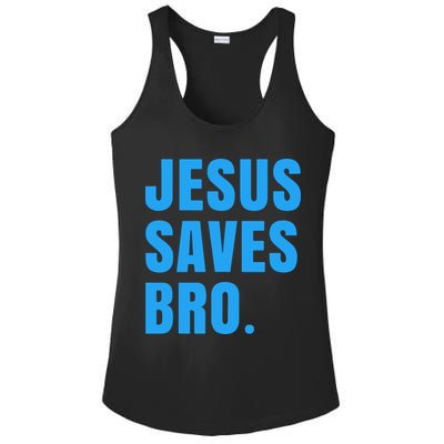 JESUS SAVES BRO Ladies PosiCharge Competitor Racerback Tank