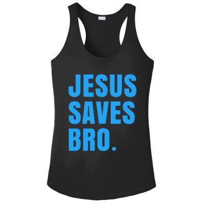 JESUS SAVES BRO Ladies PosiCharge Competitor Racerback Tank