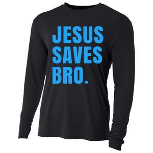 JESUS SAVES BRO Cooling Performance Long Sleeve Crew