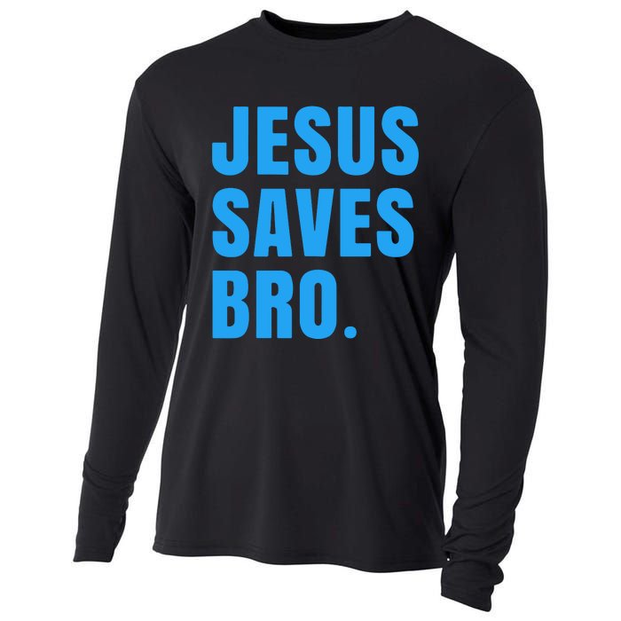 JESUS SAVES BRO Cooling Performance Long Sleeve Crew