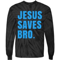 JESUS SAVES BRO Tie-Dye Long Sleeve Shirt