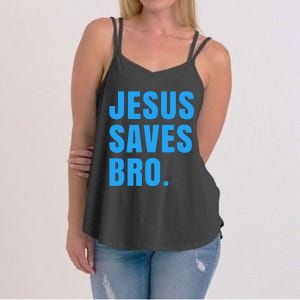 JESUS SAVES BRO Women's Strappy Tank