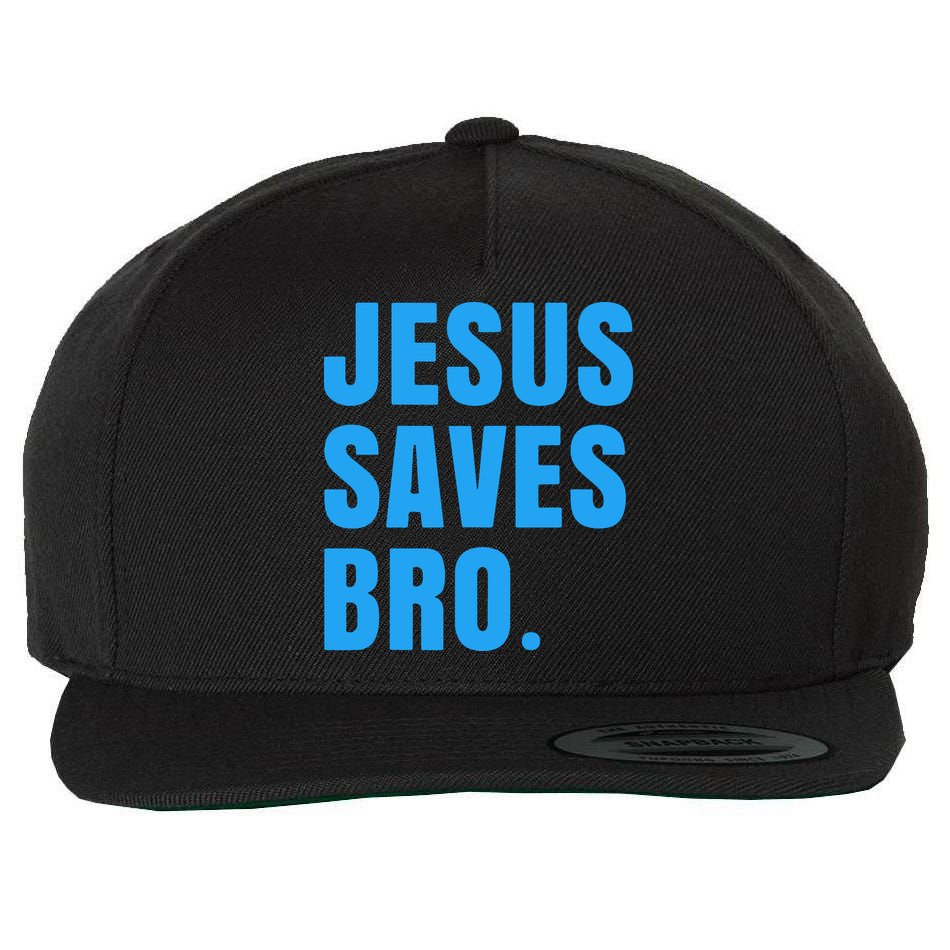 JESUS SAVES BRO Wool Snapback Cap