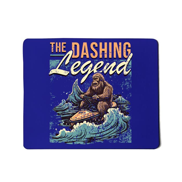 Jet Skiing Bigfoot Watercraft Rider I Sasquatch Jet Skiing Cute Gift Mousepad